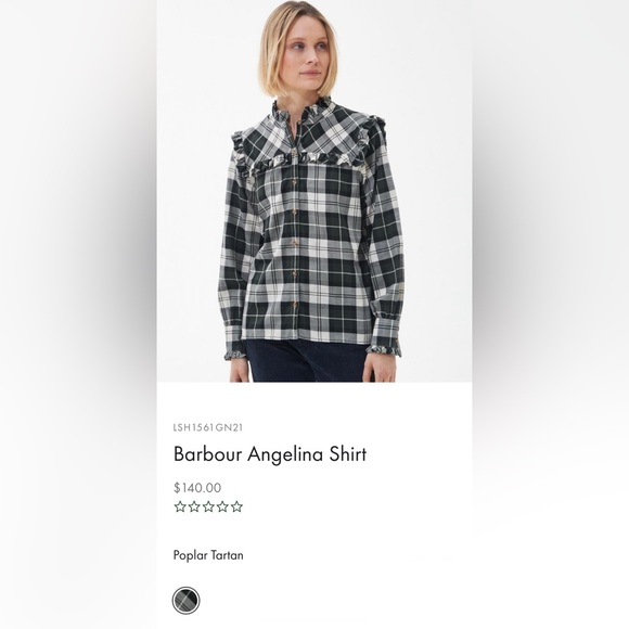 ✨ BARBOUR ✨ Modern Heritage Angelina Poplar Tartan Shirt 8 (USA 4) - Picture 3 of 16